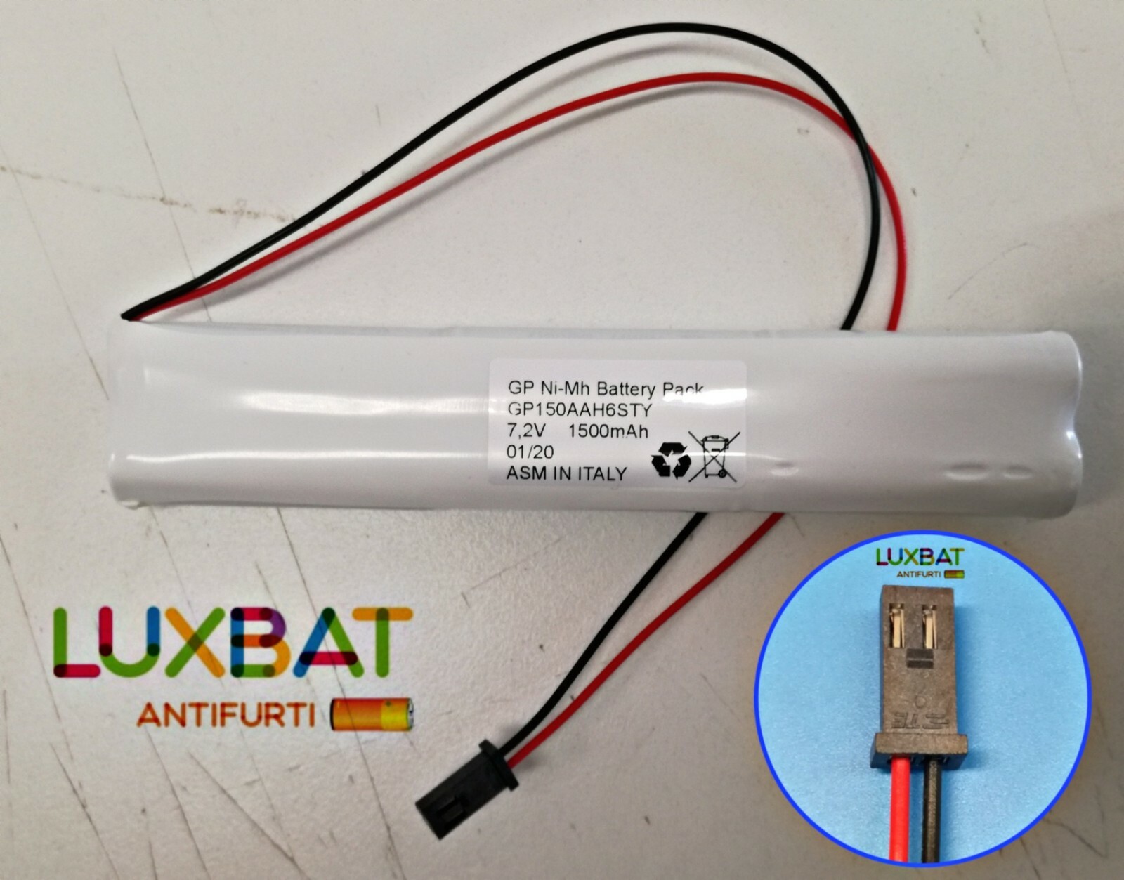 Offerta Batteria Ricaricabile VENITEM 7,2V 1,8Ah NI-MH AMP - Stock Limitato