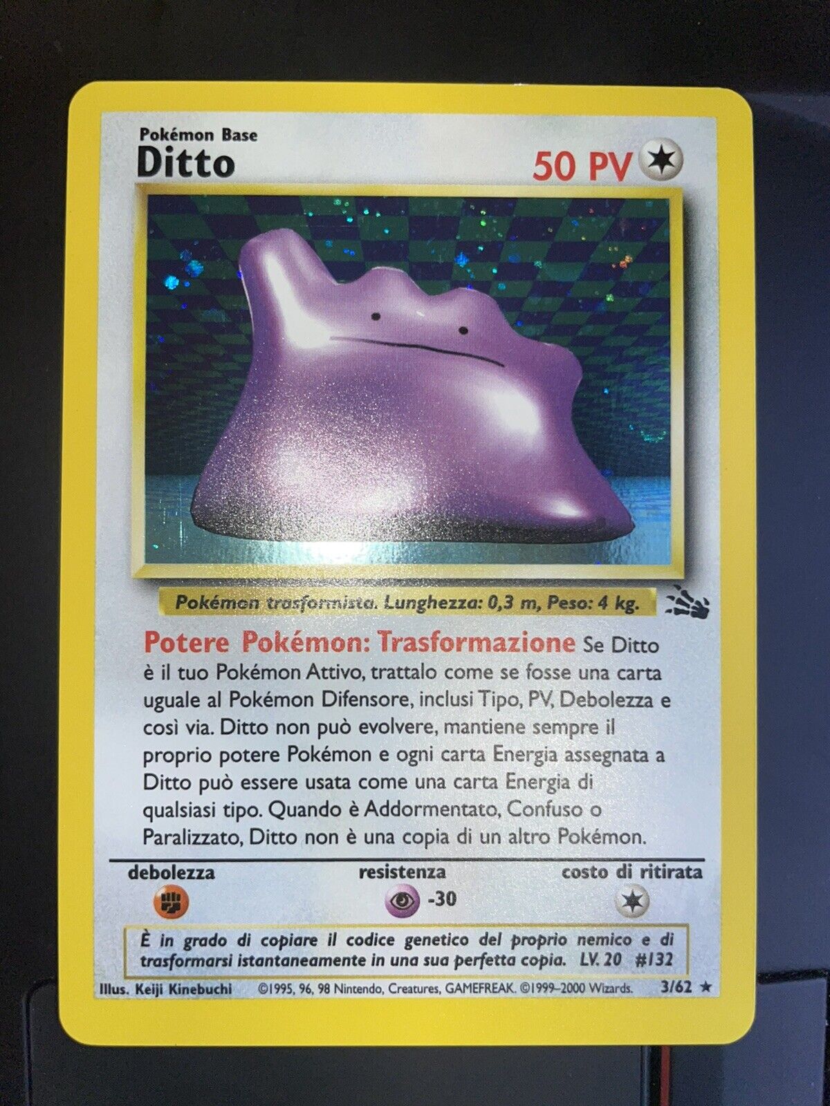 Ditto Fossil 3/62 1st Edition HOLO  Pokemon Fossil Set – BoxSeat