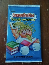 2022 TOPPS GARBAGE PAIL KIDS BOOK WORMS SEALED 8 CARD PACK GPK