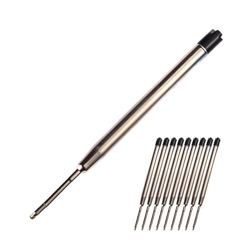 10pcs Black Ballpoint Pen Ink Refill Fine Point Medium For Parker Style ReplacGe - Picture 8 of 9