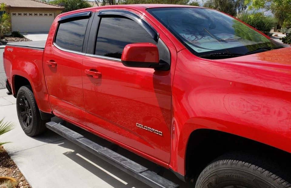 AVS Exterior-Mnt Protectores de Lluvia Viseras de Ventilación Pantalla para Chevy Colorado y Canyon 15-22 Foto 4 de 4