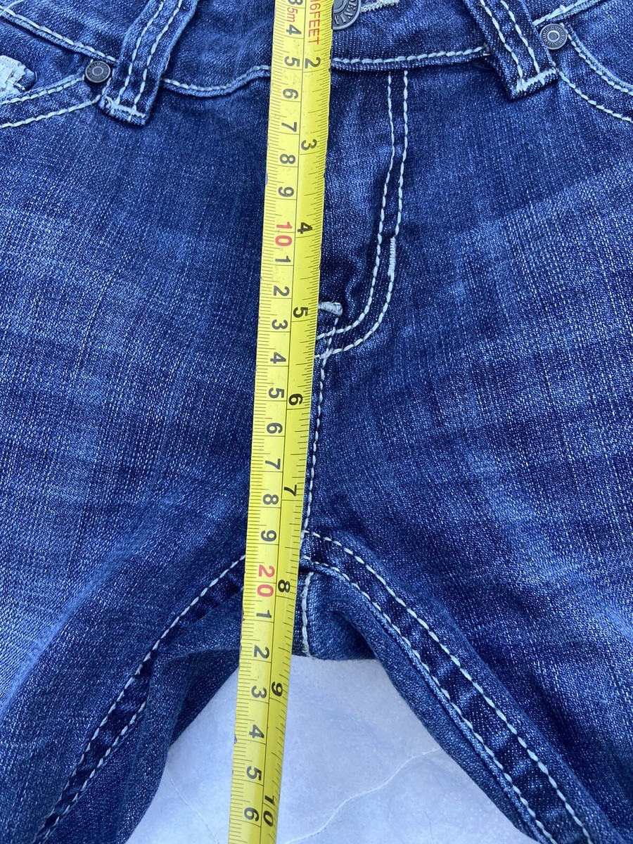 Rock & Roll Cowgirl Riding Jeans Sz 27x32 Mid Rise Womens Western