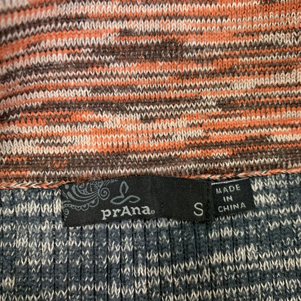 Saia Prana Feminina Pequena Multi Algodão Orgânico Acadia Ajustada Malha Listra Fenda Bainha - Imagem 4 de 4