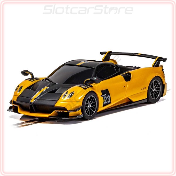 "Scalextric C4212 Pagani Huayra Roadster Bc \"No.23 Yellow\" 1:32 Auto Slotcar"-image