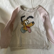 NWOT Gap Kids Disney Pluto Sequin Sweater Top Shirt Sz XS Girls