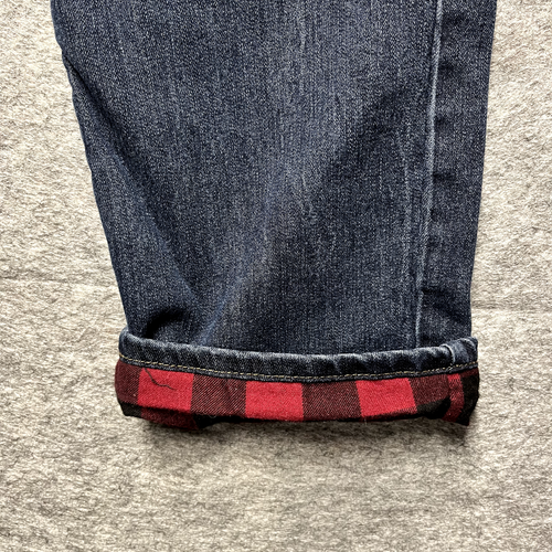 NWT Eddie Bauer Flannel Lined Straight Fit Denim Mens Size 36x30 Stretch Outdoor - Picture 13 of 17