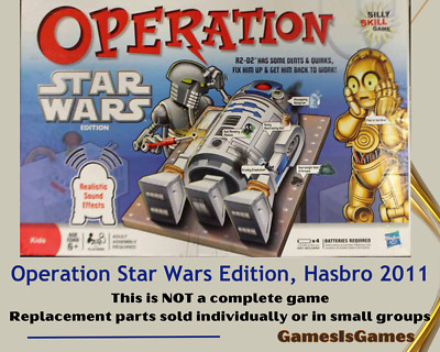 Board Game Parts: OPERATION STAR WARS, Hasbro, 2011, replacement pieces