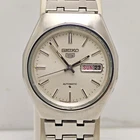 Rare 1972 Seiko 5 Automatic 6309-716A Silver Dial Vintage Men's Watch - Working