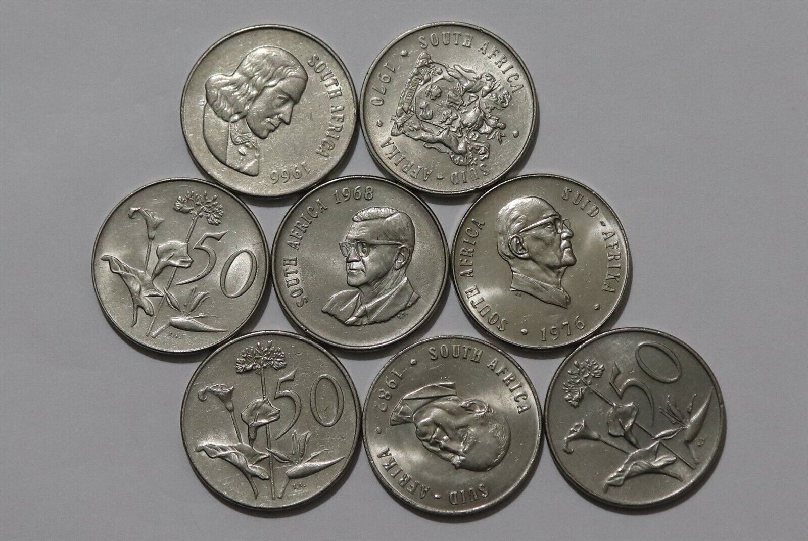 SOUTH AFRICA 50 CENTS COLLECTION B41 YB30