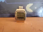 Vintage Men's Seiko Memory D409-5009 Gold Tone Digital Quartz Watch New Battery