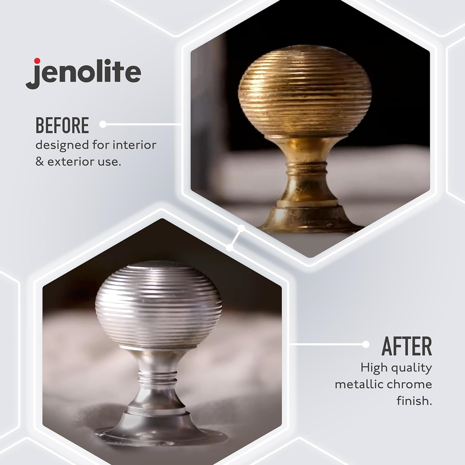 JENOLITE Chrome Spray Paint Smooth Metallic Silver Spray Paint