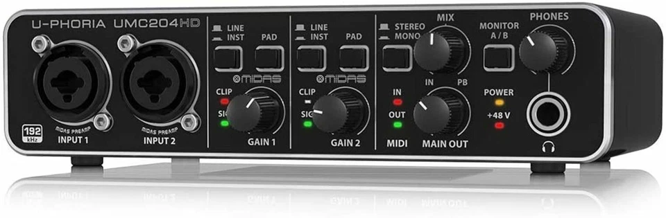 Behringer UMC204HD U-phoria USB Audio Interface - Image 4 of 4