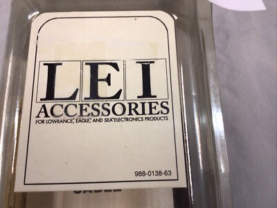LEI/Lowrance/Eagle XT-20BK Extension Cable (8-98) W/Black Connector.