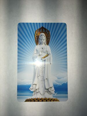 Adorable Delighted Buddhism Buddha Card AvalokiteśvaraCard佛教卡片南海观世音菩萨愿众生吉祥平安阿弥陀佛
