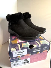 Skecher's Women's Go Walk On-the-Go Joy Air Cooled Boots Black SIZE 8 New w/Box