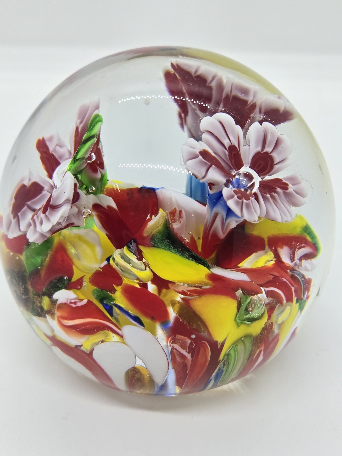Venetian Glass Paperweight Vetro Artistico Veneziano Hand Made In Murano Italy