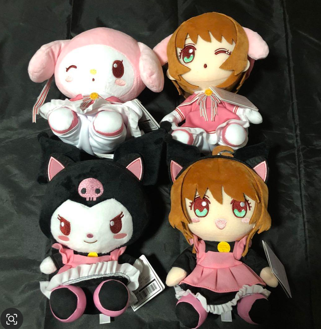 Card Captor Sakura x Sanrio Plush Doll Sakura Kuromi my melody set