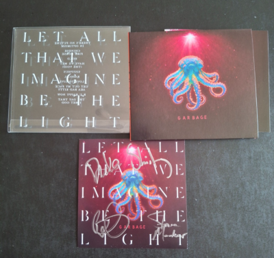 GARBAGE SIGNED LET ALL THAT WE IMAGINE BE THE LIGHT SLIPCASE CD