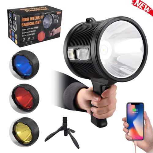 Superheller LED Suchscheinwerfer 200000Lm Wiederaufladbarer Strahler Handtaschenlampe - Bild 13 von 28