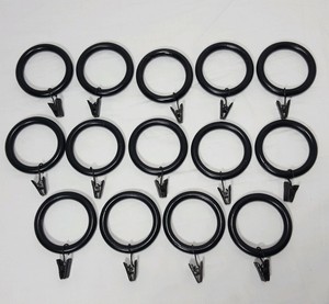 Pottery Barn Antique Bronze Finish 2 Curtain Rings With Clips Lot