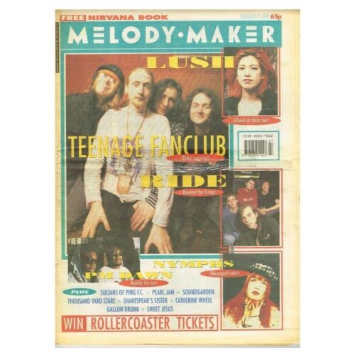 Melody Maker Magazine February 15 1992 npbox187  Teenage Fanclub - Ride - PM Daw - Afbeelding 1 van 1