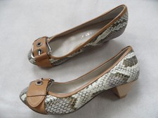 BRUNO PREMI chice Pumps Snake-Optik mit Schnalle Gr. 37 TOP ZC918