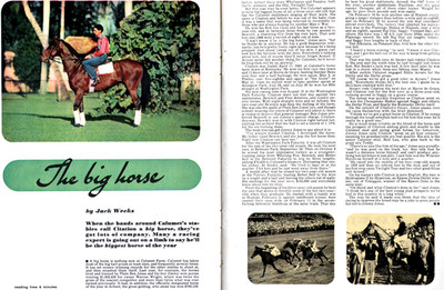 Citation Calumet Stables Horse TRIPLE CROWN WINNER Orig. 1948 Magazine Article