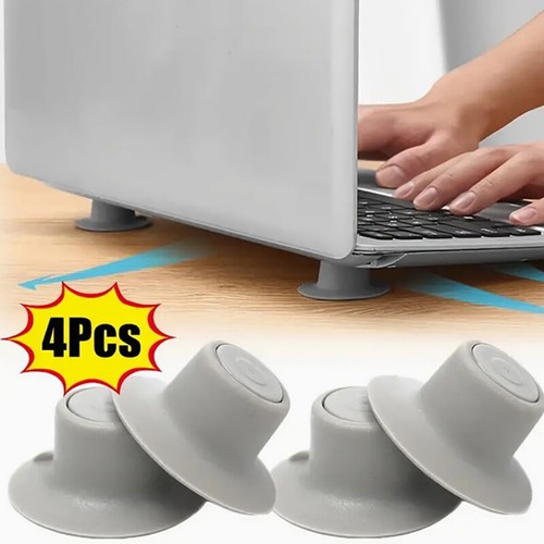 4pcs Laptop Stand Suction Cup Heightening Cooling Pad Gaming Business Office - Photo 8/13