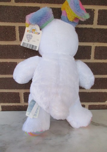 Vestido Build A Bear Sweet Stripes Bunny Rabbit 16" felpa - rayas pastel - etiquetas - Imagen 6 de 7