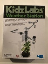 KidzLabs Weather Station Science Kit - 4M Green Science - New