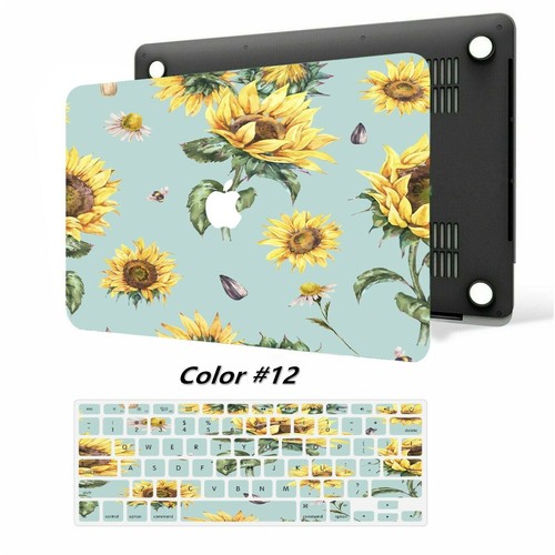 Funda rígida de goma con flores para 2025 nueva Macbook Air Pro M1 M2 M3 - Imagen 21 de 26
