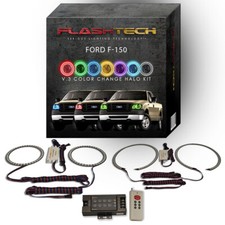 RGB Multi Color LED Halo kit with RF Remote for 2004-2008 Ford F-150 Headlights