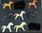 1974 Vintage Playmobil Horse Horses Western Old West Saddles Blankets Lot of 7