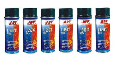 Aérosol peinture haute température noir 0,330 L – Peinture siliconée pour métal jusqu'à 650 °C