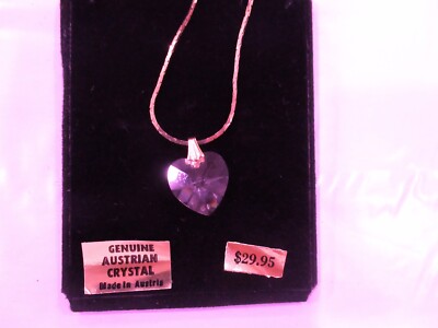 Exquiste Heart Pendant Austrian Crystal Necklace