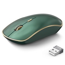 JOYACCESS 2.4G Slim Wireless Silent Mouse, Portable Wireless Computer Mouse w...