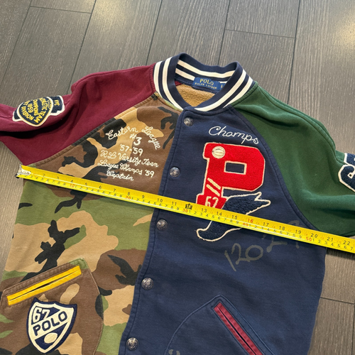 Ralph Lauren Polo New York P Wing Tiger 67 Varsity College Jacket Men's Small - Picture 10 of 11