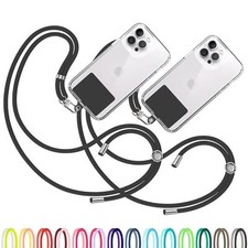 2X Cell Phone Lanyard Black - Comfortable Universal Smartphone Lanyard - Easy...