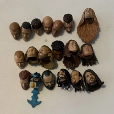 WWE WWF Elite/Basic Lot Of Heads Only Accessories Loose Part