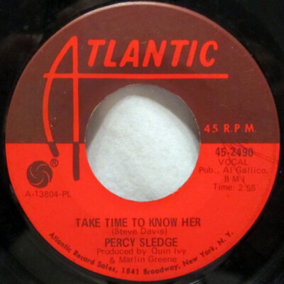 Percy Sledge - Take Time To Know Her / It's All Wrong But It's Alright (7'', Sing