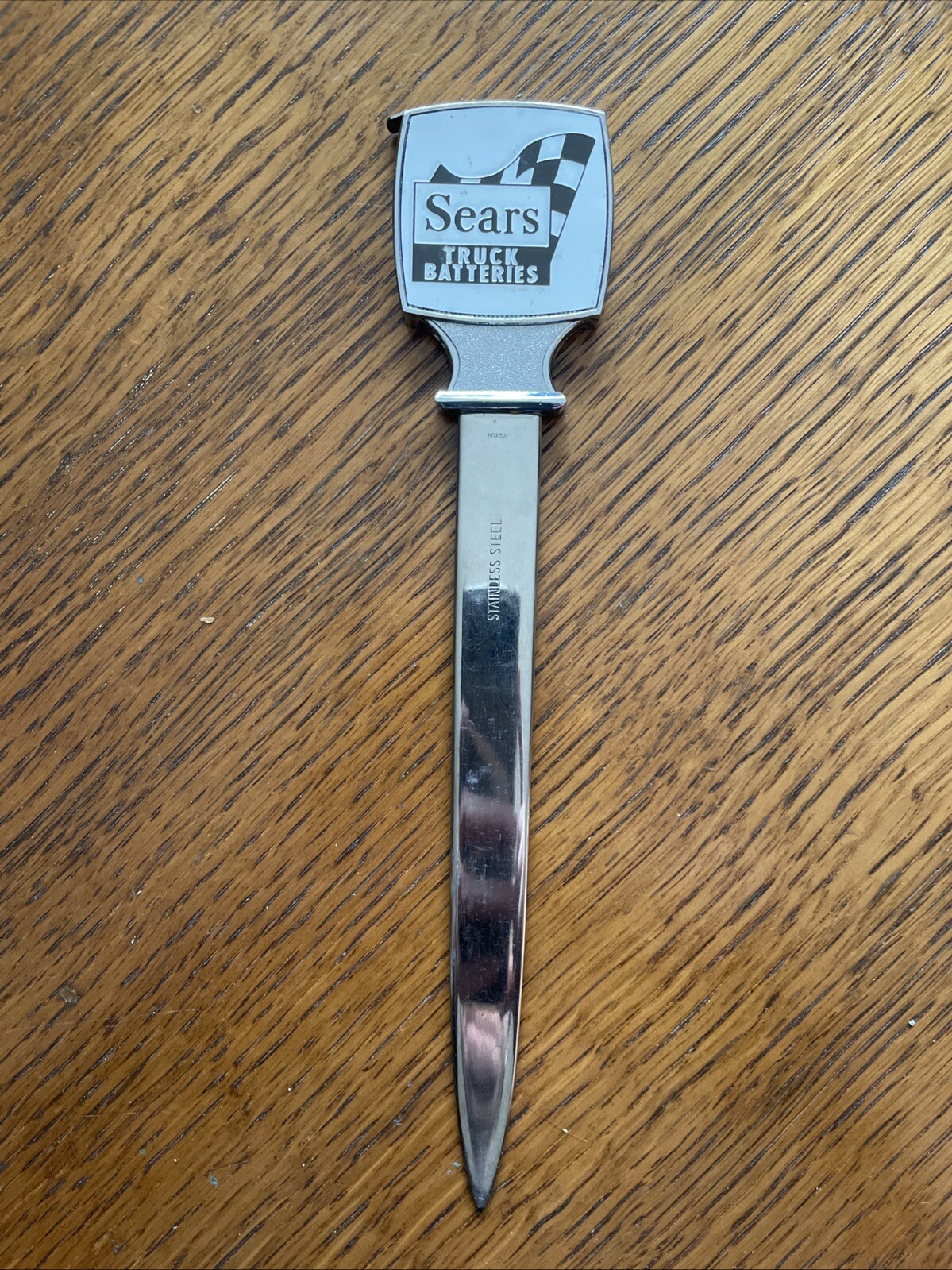 Rare Vtg Sears Truck Tires Letter Opener w/ Tape Measure Salesman's-8
