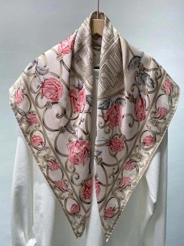 Women's Scarf Silk felling Square Head Scarfs 35"*35" (80 Styles) SHIP FROM USA - Picture 4 of 40
