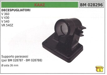 Supporto Staffa Parasassi KAAZ per Asta Ø 26mm V360 V430 VR540Z