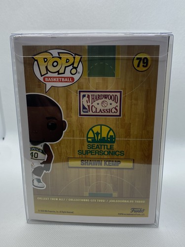 Shawn Kemp Seattle Supersonics Signed Funko Pop! #79 PSA - Must See - Picture 4 of 11