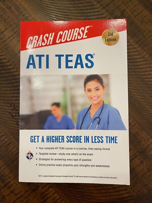 ATI Teas Crash Course 3rd Edition - New 2023