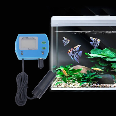 Digital LCD Messger?t Wasser pH / EC Wert Tester Meter Aquarium Pool Pr��fer DE