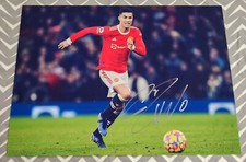 Cristiano Ronaldo Signed/Autographed 8x10 Photo MANCHESTER UNITED MLS w/RA COA