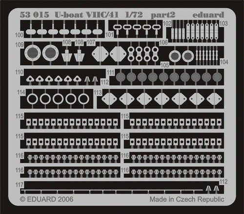 Eduard Detail Set Submarino VIIC/41 para Kit Revell 1:72 Art 53015 - Imagen 2 de 7