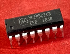 MC14051UB ~ MOTOROLA ~ DIP ~ 16 PIN SEMICONDUCTOR ~ 1978 Vintage ~ NOS
