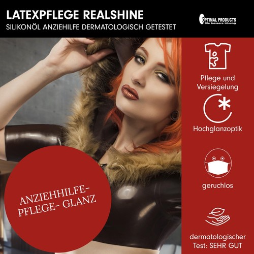 Latexpflege Silikonöl Anziehhilfe Real Shine 1 liter OP dermatologisch getestet - Bild 5 von 6